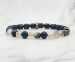 Mei's Tibetan Woody Stones | armband | Edelsteen
