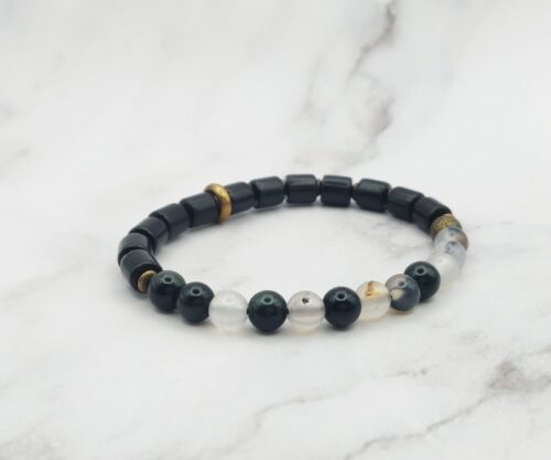 Woody Stones 5 Mei's Tibetan Woody Stones | armband | Edelsteen Woody Stones 5
