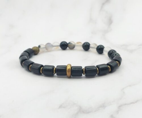 Woody Stones 7 Mei's Tibetan Woody Stones | armband | Edelsteen Woody Stones 7