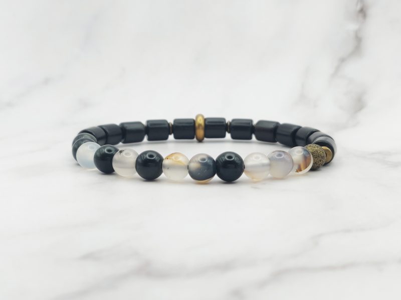 Woody Stones 8 Mei's Tibetan armband | Woody Stones | Edelsteen - Hout | zwart - koper Mei's Tibetan armband | Woody Stones | Edelsteen - Hout | zwart - koper - Afbeelding 7