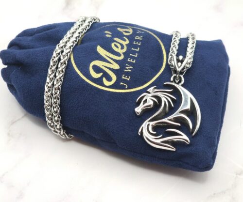 Nordic Dragon 1 Mei's Viking Nordic Dragon | ketting | Stainless Steel Nordic Dragon 1