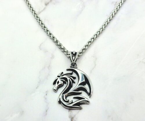 Nordic Dragon 3 Mei's Viking Nordic Dragon | ketting | Stainless Steel Nordic Dragon 3
