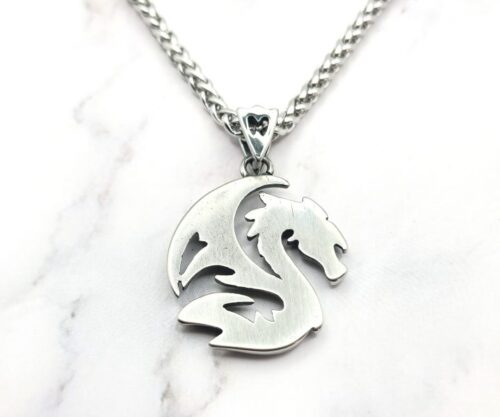 Nordic Dragon 5 Mei's Viking Nordic Dragon | ketting | Stainless Steel Nordic Dragon 5