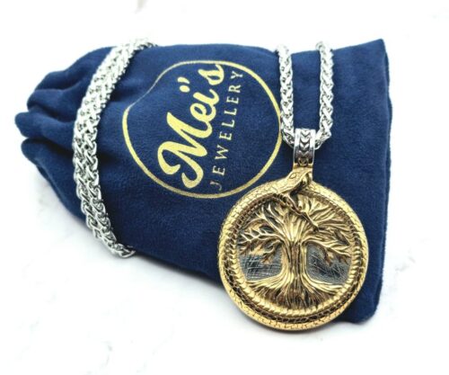 Serpents Tree 1 Mei's Viking Serpent's Tree | ketting | Stainless Steel Serpents Tree 1