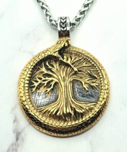 Mei's Viking Serpent's Tree | ketting | Stainless Steel