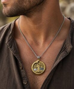 Alternative view of Mei's Viking Serpent's Tree | ketting | Stainless Steel