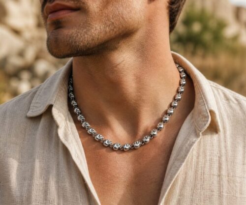 Alternative view of Mei's Muse Skull Zone | ketting | Stainless Steel