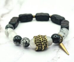 Mei's Tibetan Black Magic | armband | Edelsteen