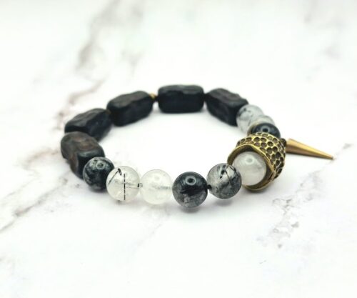 Black Magic 5 Mei's Tibetan Black Magic | armband | Edelsteen Black Magic 5