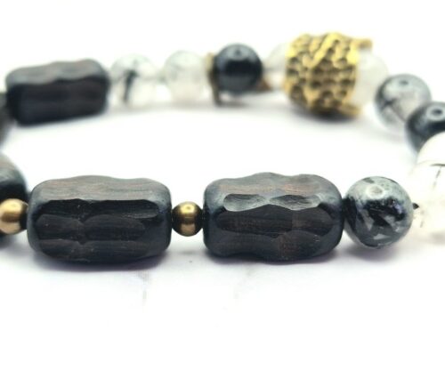 Black Magic 7 Mei's Tibetan Black Magic | armband | Edelsteen Black Magic 7