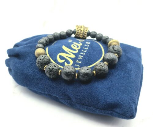 Elemental Lava 1 Mei's Tibetan Elemental Lava | armband | Edelsteen Elemental Lava 1