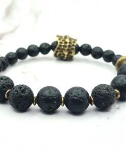 Mei's Tibetan Elemental Lava | armband | Edelsteen