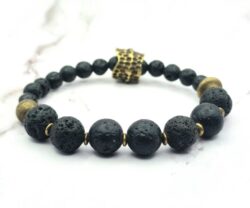 Mei's Tibetan Elemental Lava | armband | Edelsteen