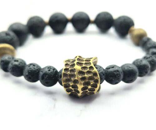 Elemental Lava 7 Mei's Tibetan Elemental Lava | armband | Edelsteen Elemental Lava 7