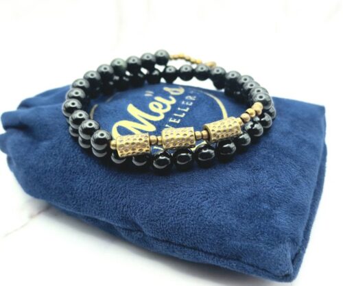 Obsidian Eclipse 1 Mei's Tibetan Obsidian Eclipse | armband | Edelsteen Obsidian Eclipse 1