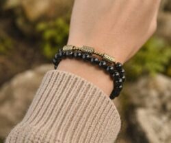 Alternative view of Mei's Tibetan Obsidian Eclipse | armband | Edelsteen