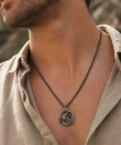 Alternative view of Mei's Viking Iron Wolf | ketting | Stainless Steel