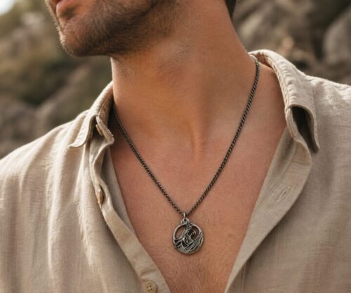 Alternative view of Mei's Viking Iron Wolf | ketting | Stainless Steel