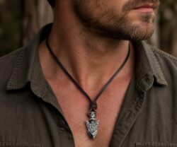Alternative view of Mei's Viking Nordic Arrow | ketting | Stainless Steel