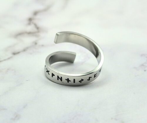 The Runes 4 Mei's Viking The Runes | ring | Stainless Steel The Runes 4