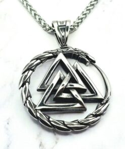 Mei's Viking Titan Valknut | ketting | Stainless Steel