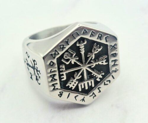 Mei’s Viking Silver Mystic Ring van roestvrij staal in zilver