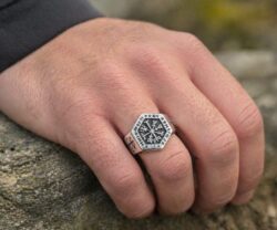 Alternative view of Mei's Viking Silver Mystic Ring | ring | Stainless Steel