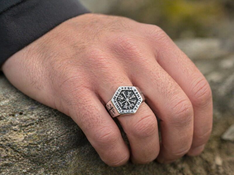 Silver Mystic Ring sierfoto Mei's Viking Silver Mystic Ring | ring | Stainless Steel Mei's Viking Silver Mystic Ring | ring | Stainless Steel - Afbeelding 2