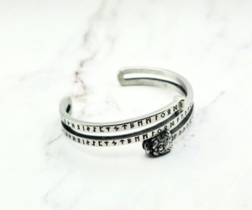 Runic Dragon 3 Mei's Viking Runic Dragon | armband | Stainless Steel Runic Dragon 3