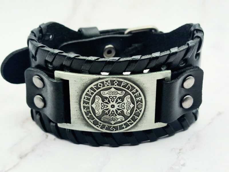 Black Thunderbrace Mei's Viking Black Thunderbrace | armband | Leer Mei's Viking Black Thunderbrace | armband | Leer