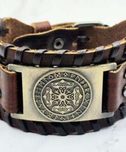 Mei's | Viking Brown Thunderbrace | armband | Echt Leer