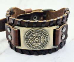 Mei's Viking Brown Thunderbrace | armband | Leer