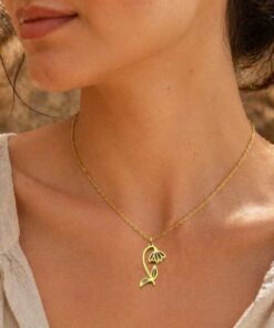 Alternative view of Mei's Muse Floral Birth Month | ketting | Stainless Steel