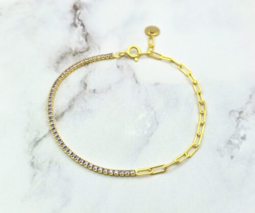 Golden Stardust 4 Mei's Muse Golden Stardust | armband | 925 Zilver Golden Stardust 4