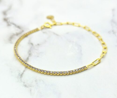 Golden Stardust 5 Mei's Muse Golden Stardust | armband | 925 Zilver Golden Stardust 5