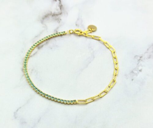 Golden Stardust 6 Mei's Muse Golden Stardust | armband | 925 Zilver Golden Stardust 6