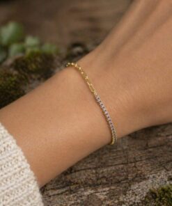 Alternative view of Mei's Muse Golden Stardust | armband | 925 Zilver