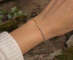 Alternative view of Mei's Muse Golden Stardust | armband | 925 Zilver