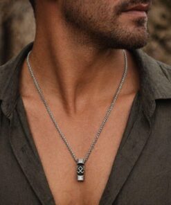 Alternative view of Mei's Viking Rune Tree | ketting | Stainless Steel