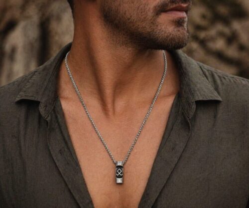 Alternative view of Mei's Viking Rune Tree | ketting | Stainless Steel