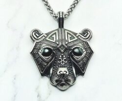 Mei's Viking Bear Amulet | ketting | Stainless Steel