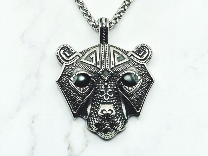 Bear Amulet Mei's Viking Bear Amulet | ketting | Stainless Steel Mei's Viking Bear Amulet | ketting | Stainless Steel