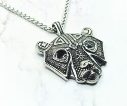 Bear Amulet 3 Mei's Viking Bear Amulet | ketting | Stainless Steel Bear Amulet 3