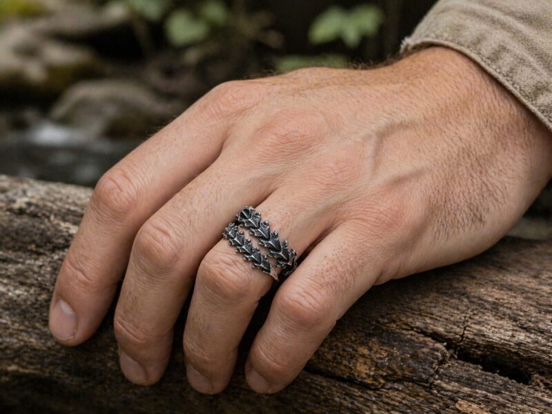 Dragon Crest sierfoto Mei's Viking Dragon Crest | ring | Stainless Steel Mei's Viking Dragon Crest | ring | Stainless Steel - Afbeelding 2