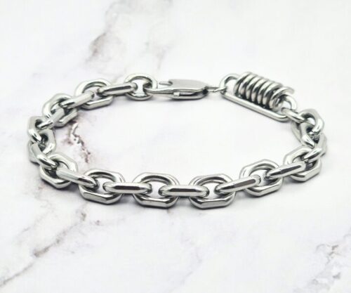 Mei’s Muse Dynamic Link armband van roestvrij staal in grijs en zilver