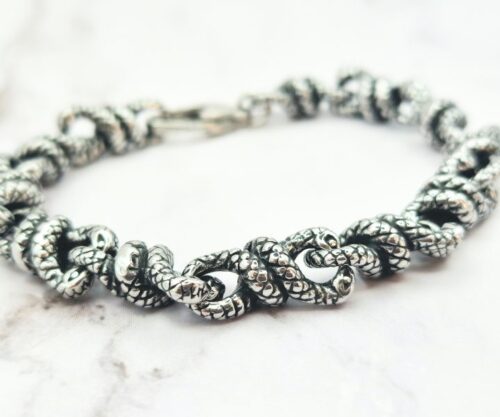 Serpent Sculpt 3 Mei's Viking Serpent Sculpt | armband | Stainless Steel Serpent Sculpt 3