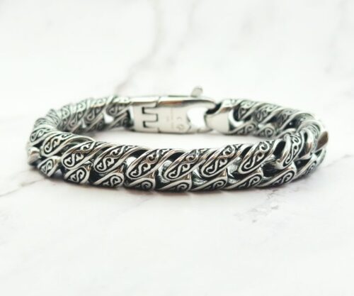 Mei’s Muse Steel Statement armband van roestvrij staal in zilver