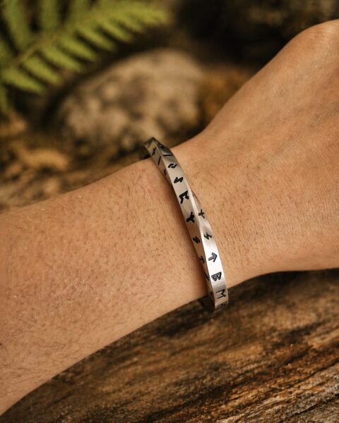 Twisted Runes sierfoto Mei's Viking Twisted Runes | armband | Stainless Steel Mei's Viking Twisted Runes | armband | Stainless Steel - Afbeelding 2
