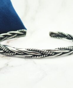 Mei's | Chained Silver Braided | armband | Stainless Steel