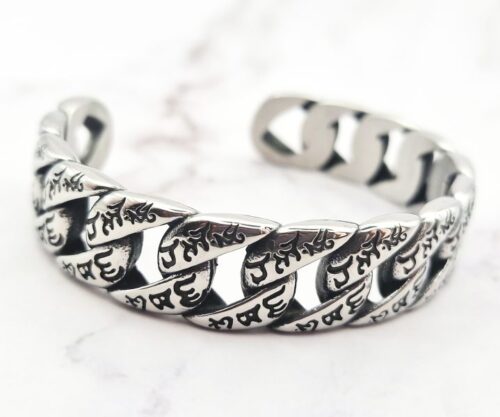 Serenity Cuff 4 Mei's Tibetan Serenity Cuff | armband | Stainless Steel Serenity Cuff 4